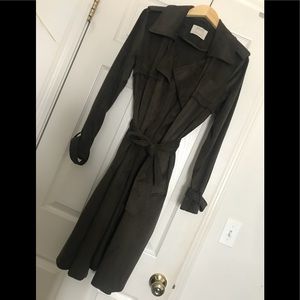 Zara Faux Suede Trench Coat
